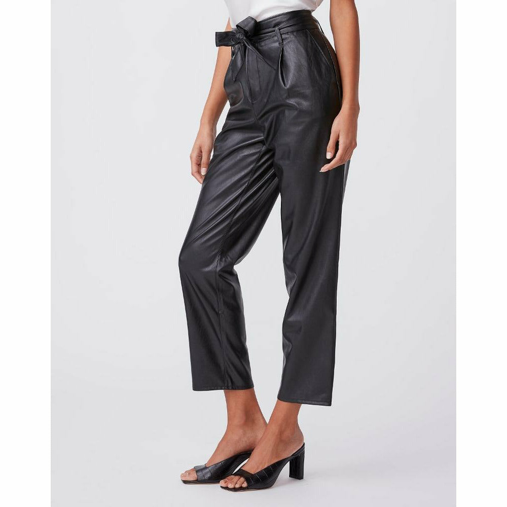 Paige Melila Pant - Black Vegan Leather