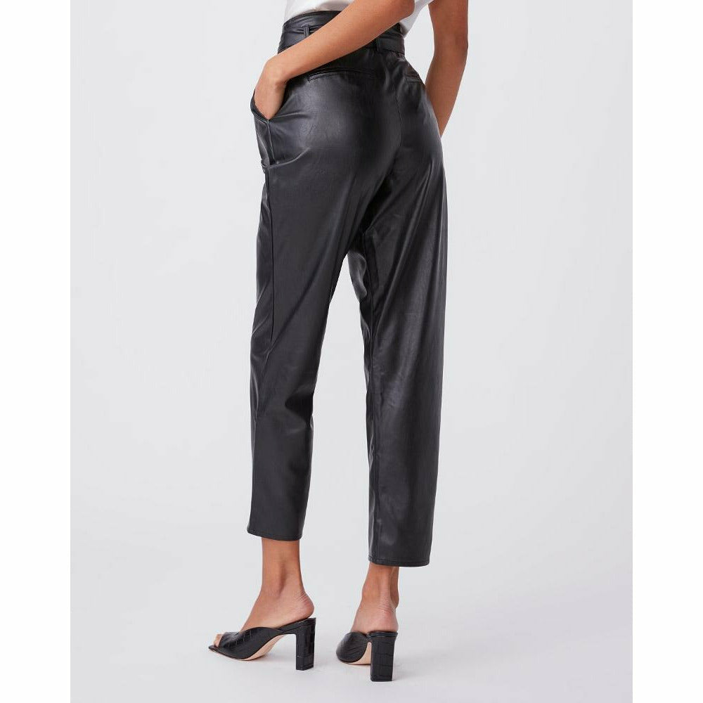Paige Melila Pant - Black Vegan Leather