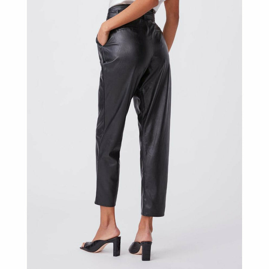 Paige Melila Pant - Black Vegan Leather