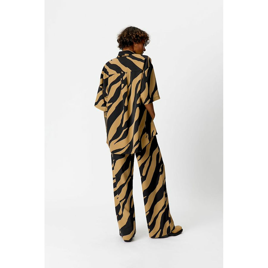 Gestuz BothildeGZ Casual Pants - Maxi Zebra Tiger's Eye