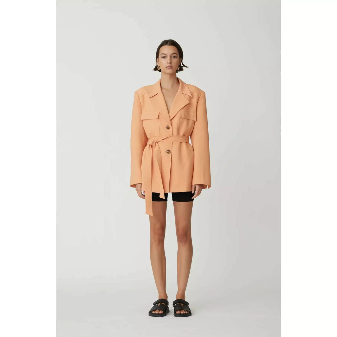 Peach 2024 blazer dress