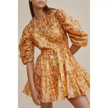 Acler Bonhill dress - Peach Parfait