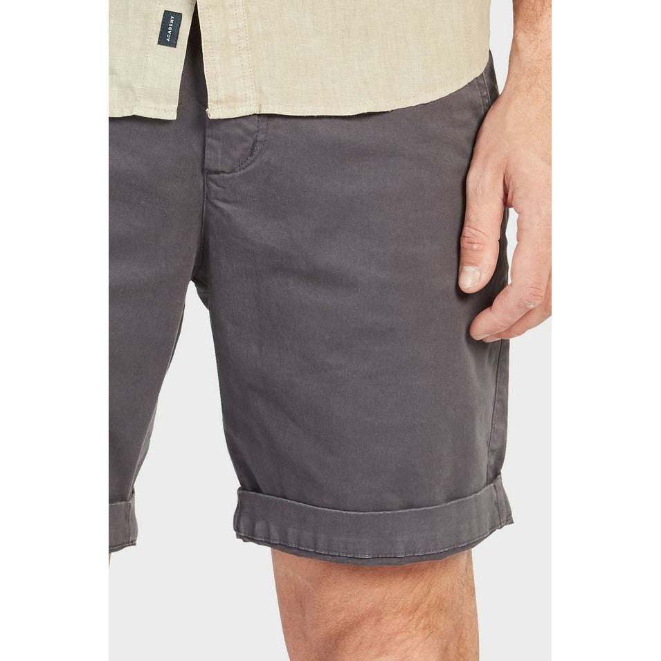 The Academy Brand Cooper Chino Short - Charcoal