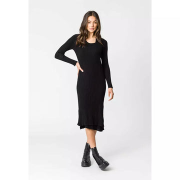 Remain Burke Rib Knit Dress - Black