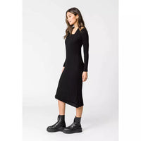 Remain Burke Rib Knit Dress - Black