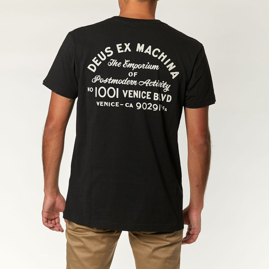 Deus Ex Machina Venice Address Tee - Black