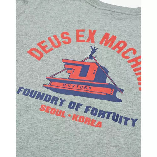 Deus Ex Machina Daft Steady (Regular Fit) Tee - Grey Maple