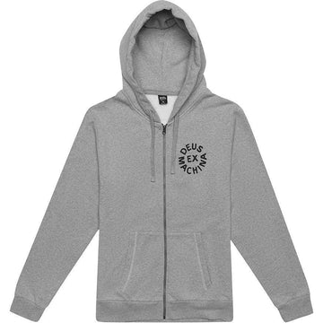 Deus Ex Machina Circle Logo Hoodie - Grey Marle