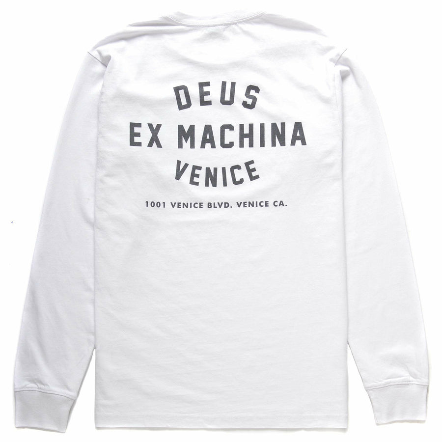 Deus Venice LS Address Tee - White