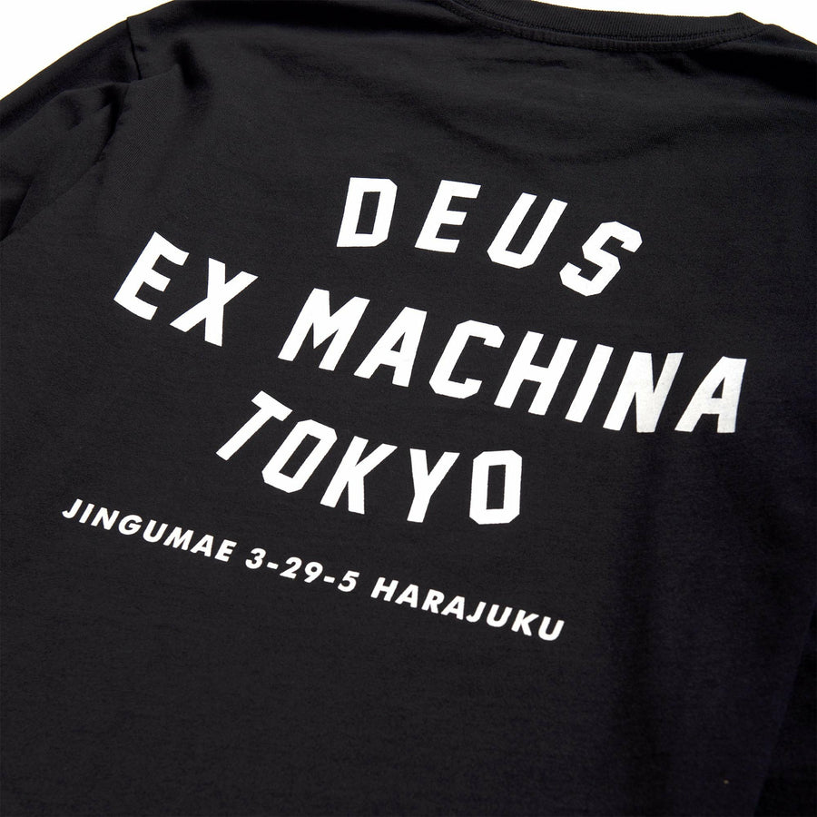 Deus Tokyo LS Address Tee - Black