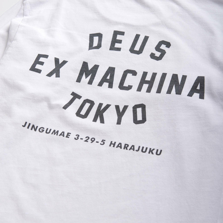 Deus Tokyo L/S Address Tee - White