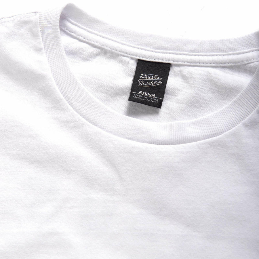 Deus Tokyo L/S Address Tee - White