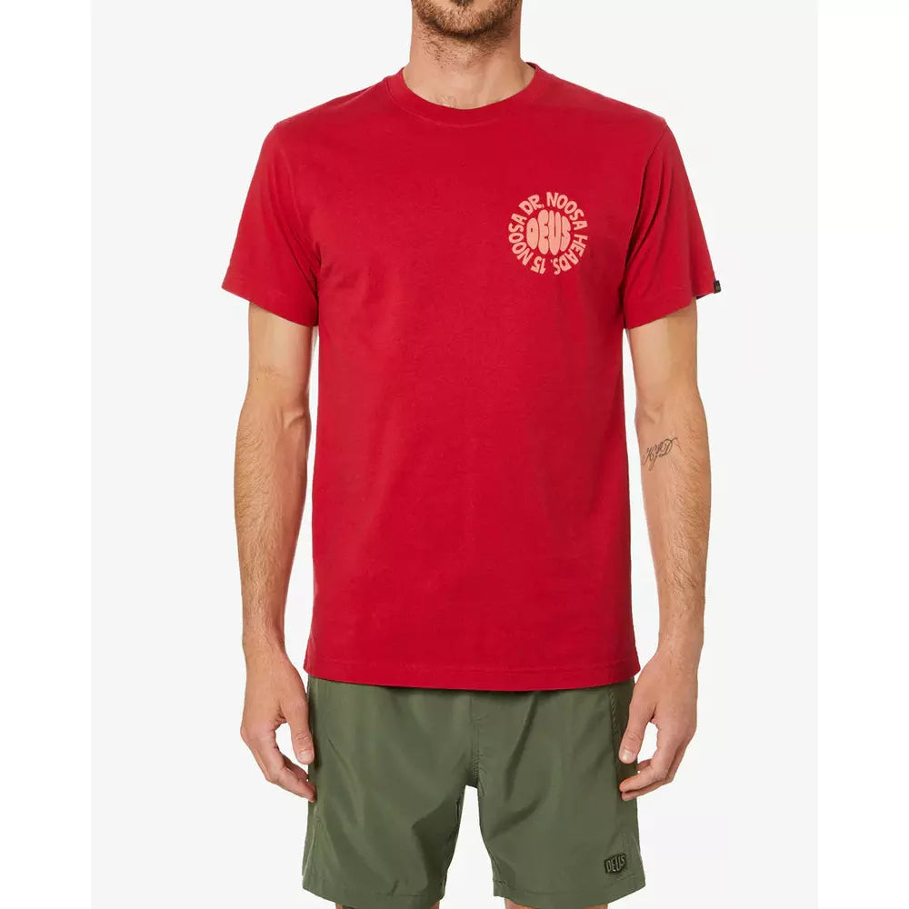 Deus Ex Machina Noosa Surf (Regular Fit) Tee - Jester Red