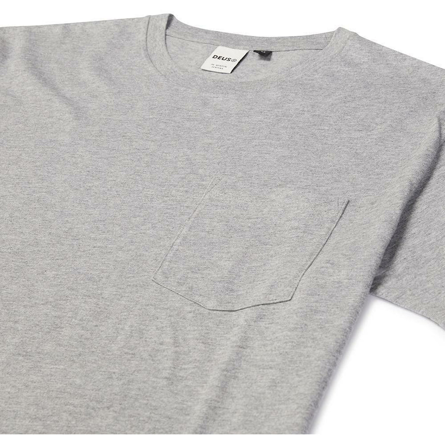 Deus Ex Machina 2 Pack Tees With Pocket - Athletic Grey