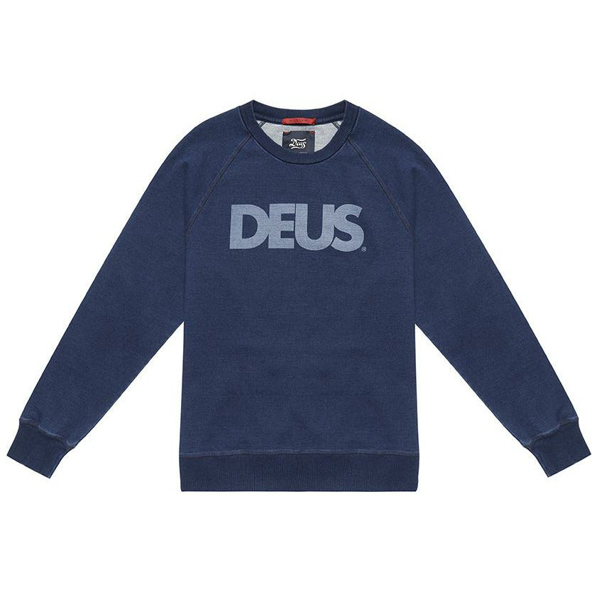 Deus Ex Machina All Caps Crew - Dark Indigo