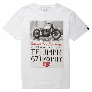 Deus Ex Machina Triumph Trophy Tee - White