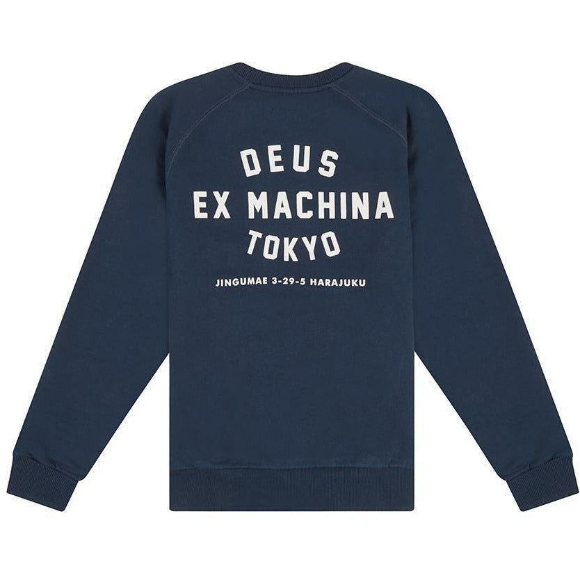 Deus Ex Machina Tokyo Address Crew - Navy