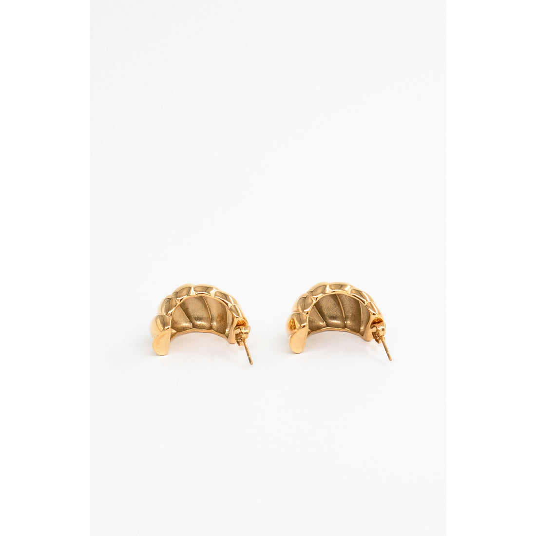 Porter Jewellery Chubby Croissant Earrings - Gold Vermeil