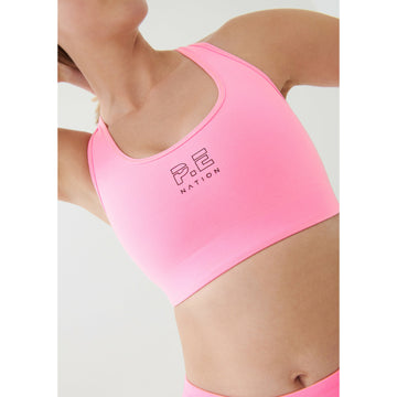 P.E Nation Half Time Sports Bra - Pink