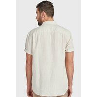 The Academy Brand Hampton S/S Linen Shirt - Oatmeal