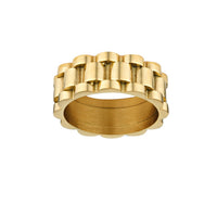 Porter Jewellery Baby Link II Ring - Gold Vermeil