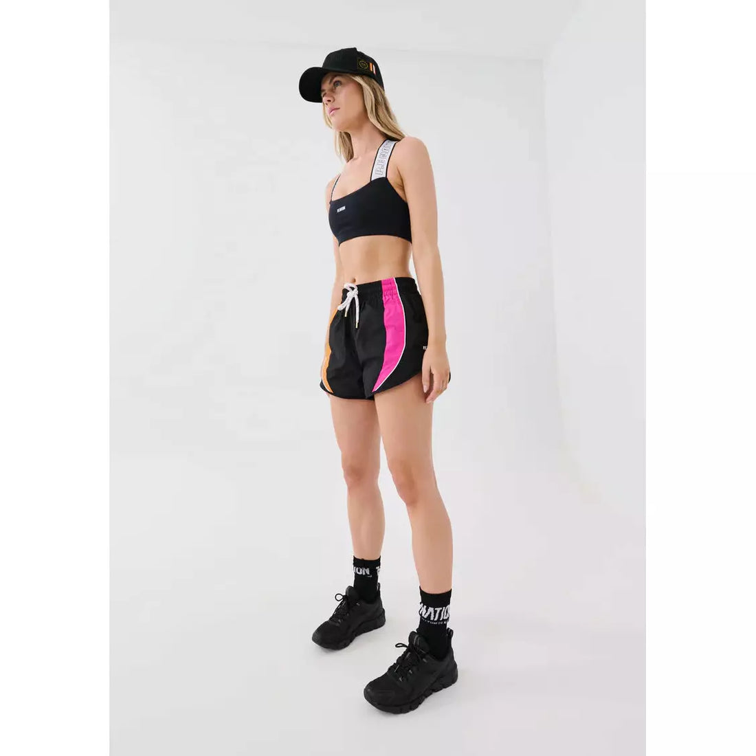 P.E Nation Running Track Short - Black