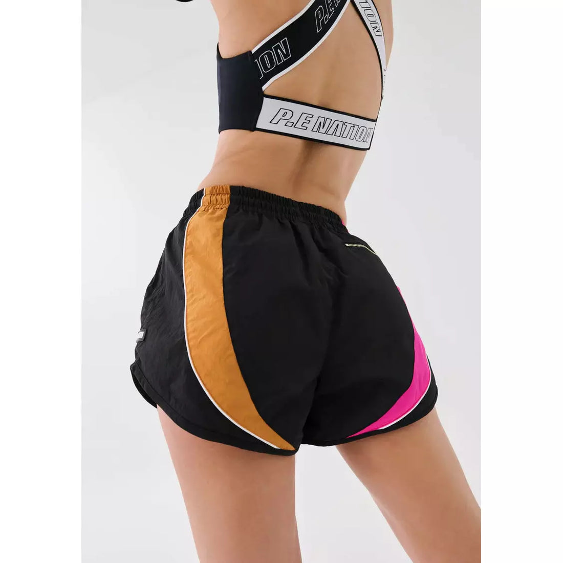 P.E Nation Running Track Short - Black