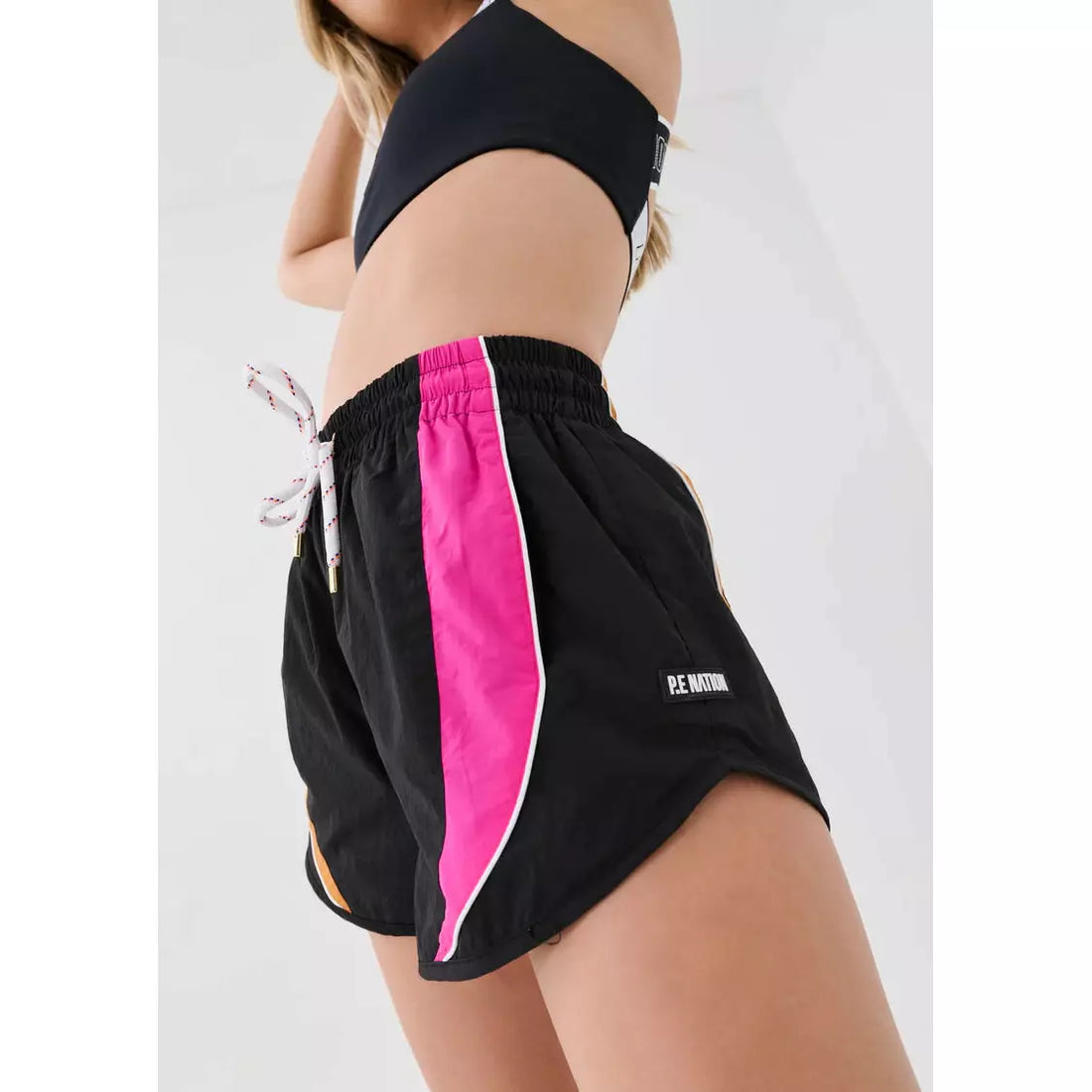 P.E Nation Running Track Short - Black