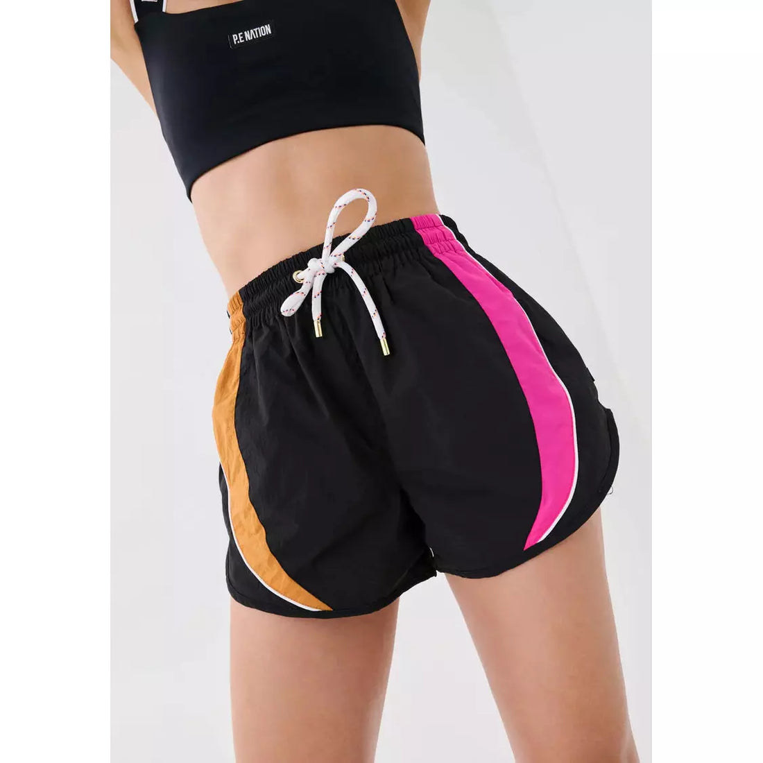 P.E Nation Running Track Short - Black