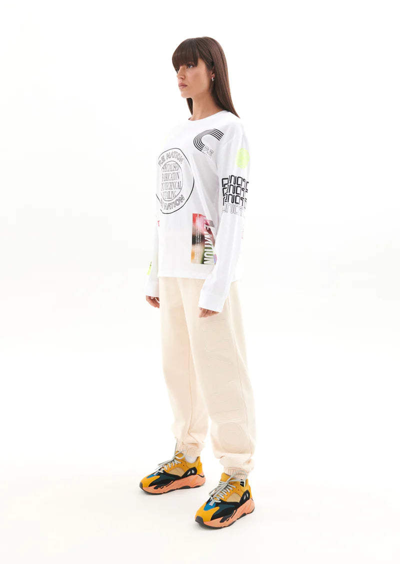 P.E Nation Circuit LS Tee - Optic White