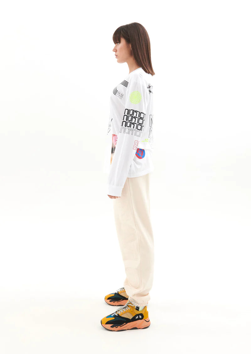 P.E Nation Circuit LS Tee - Optic White