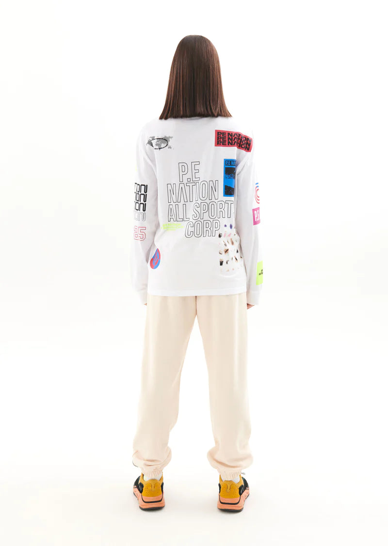 P.E Nation Circuit LS Tee - Optic White