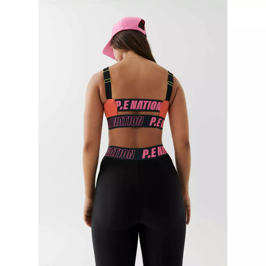 P.E Nation Left Field Sports Bra - Black