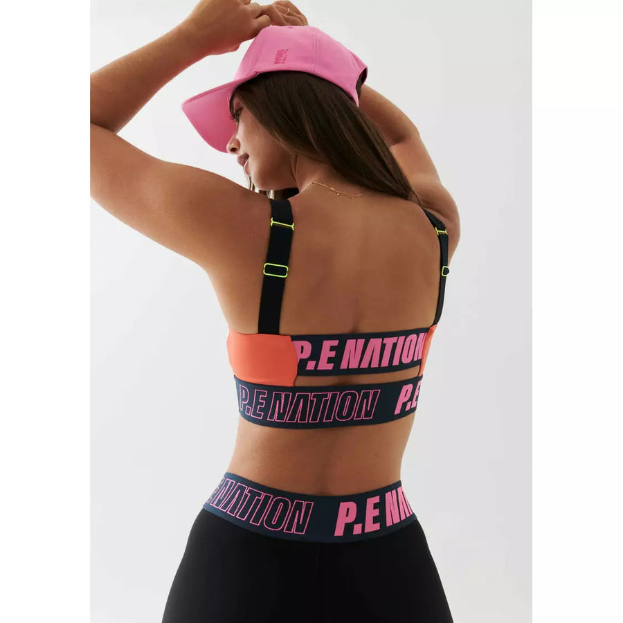 P.E Nation Left Field Sports Bra - Black
