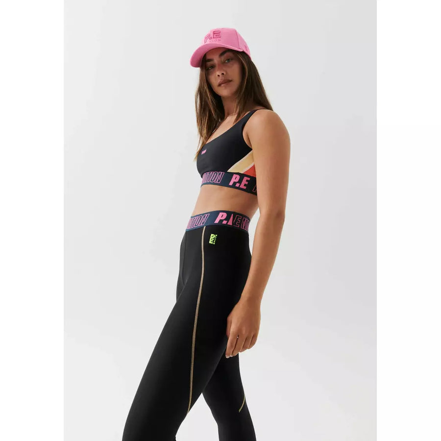 P.E Nation Left Field Sports Bra - Black