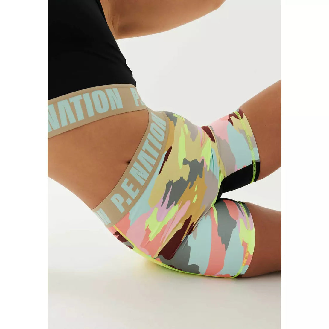 P.E Nation Longitude Short - Colour Camo Print