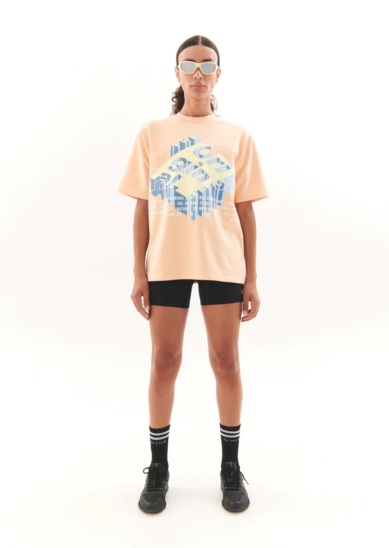 P.E Nation Backspin Tee - Cream Blush