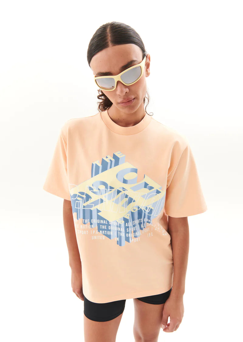 P.E Nation Backspin Tee - Cream Blush