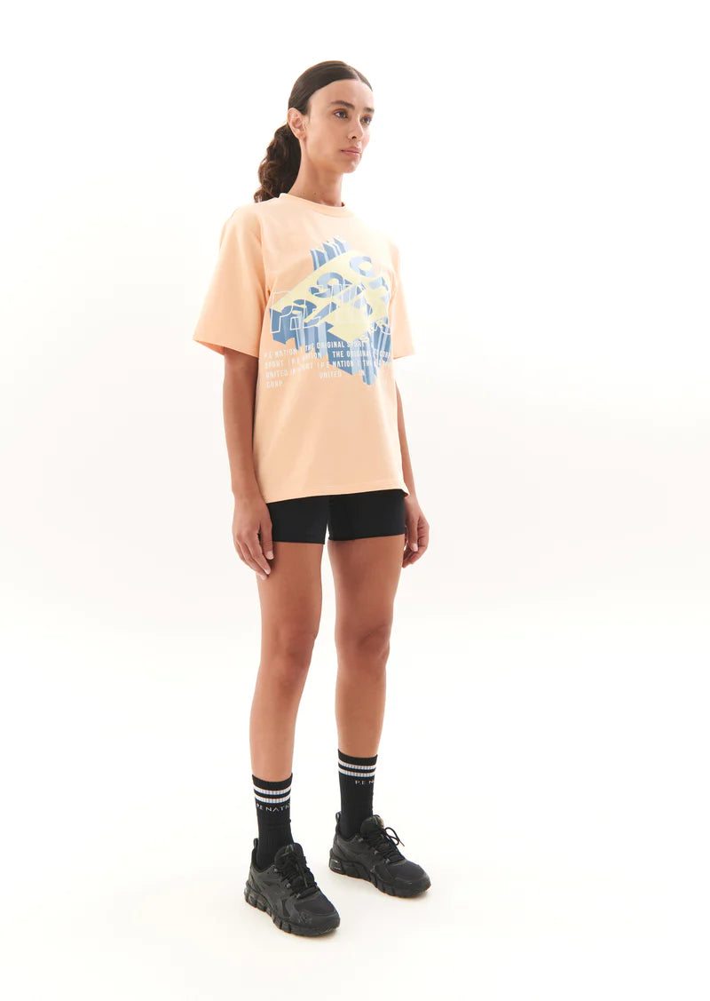 P.E Nation Backspin Tee - Cream Blush