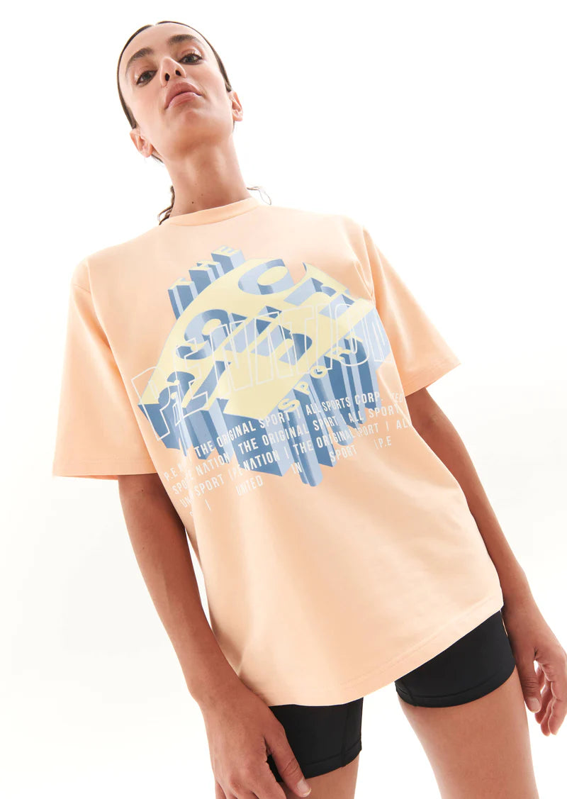 P.E Nation Backspin Tee - Cream Blush