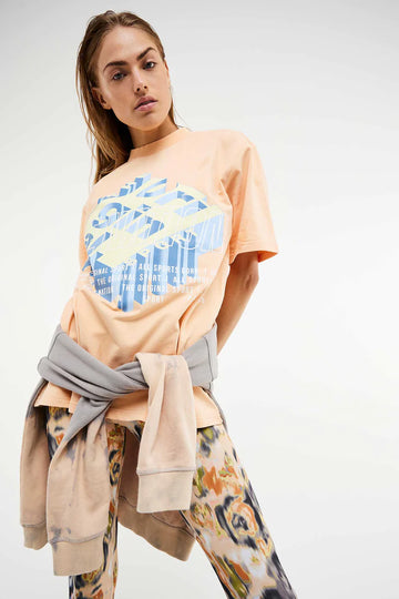 P.E Nation Backspin Tee - Cream Blush