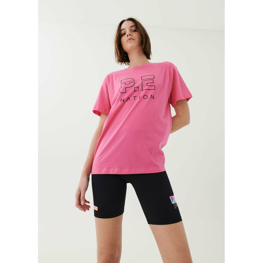 P.E Nation Heads Up Tee - Knockout Pink