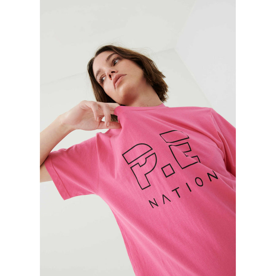 P.E Nation Heads Up Tee - Knockout Pink