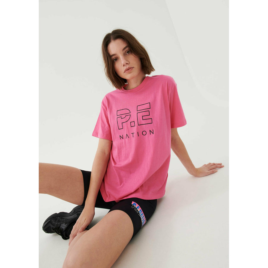 P.E Nation Heads Up Tee - Knockout Pink