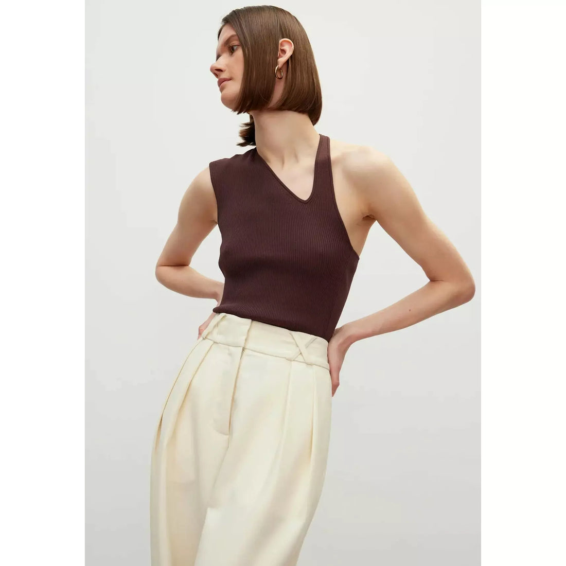 Rohe Liz Top - Pure Chocolate