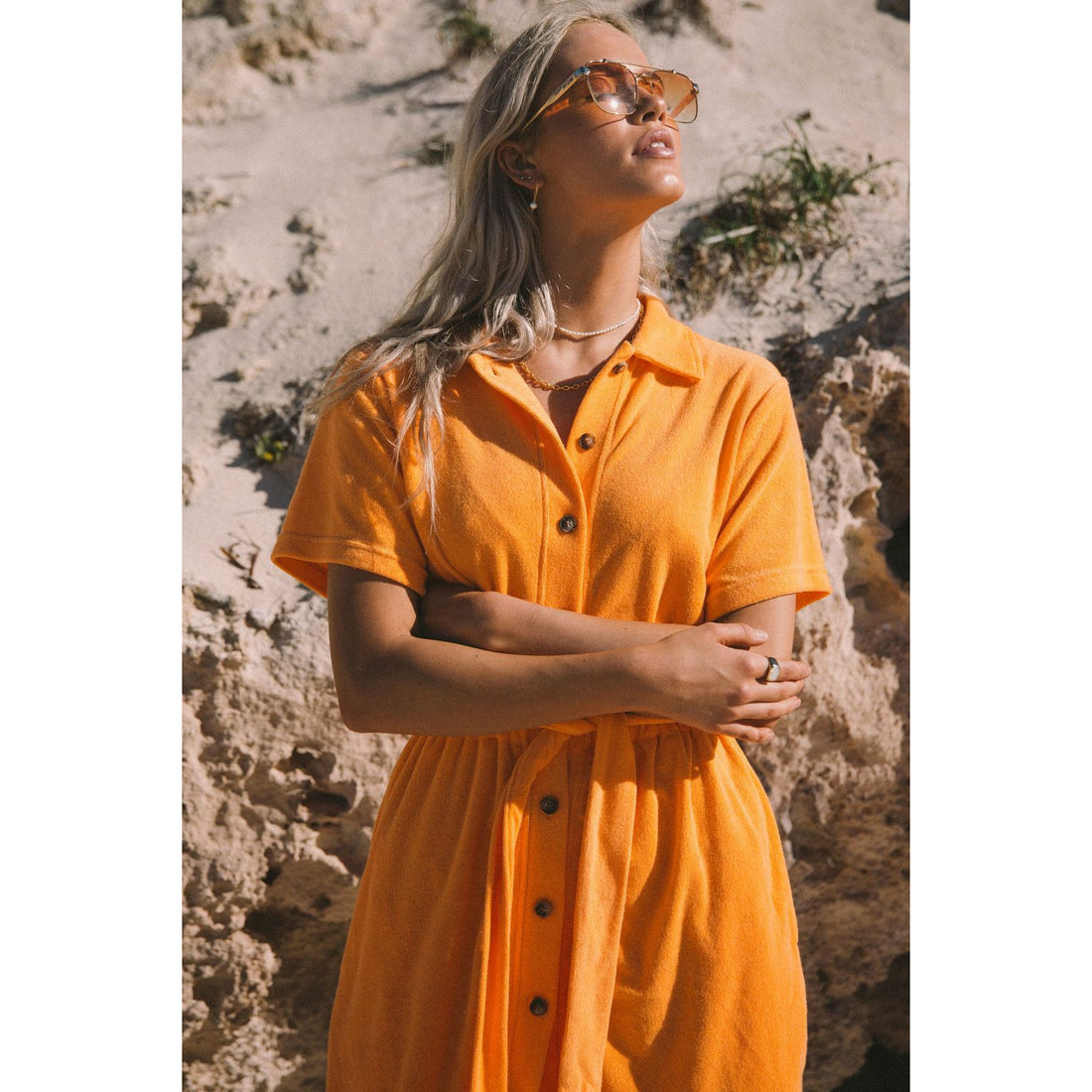 Araminta James Terry Towelling Dress - Mango