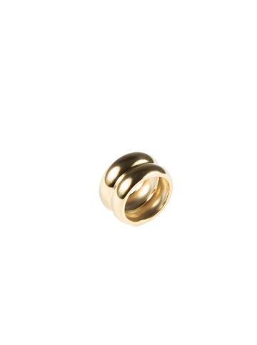 Porter Jewellery Double Bubble Ring - Gold Vermeil