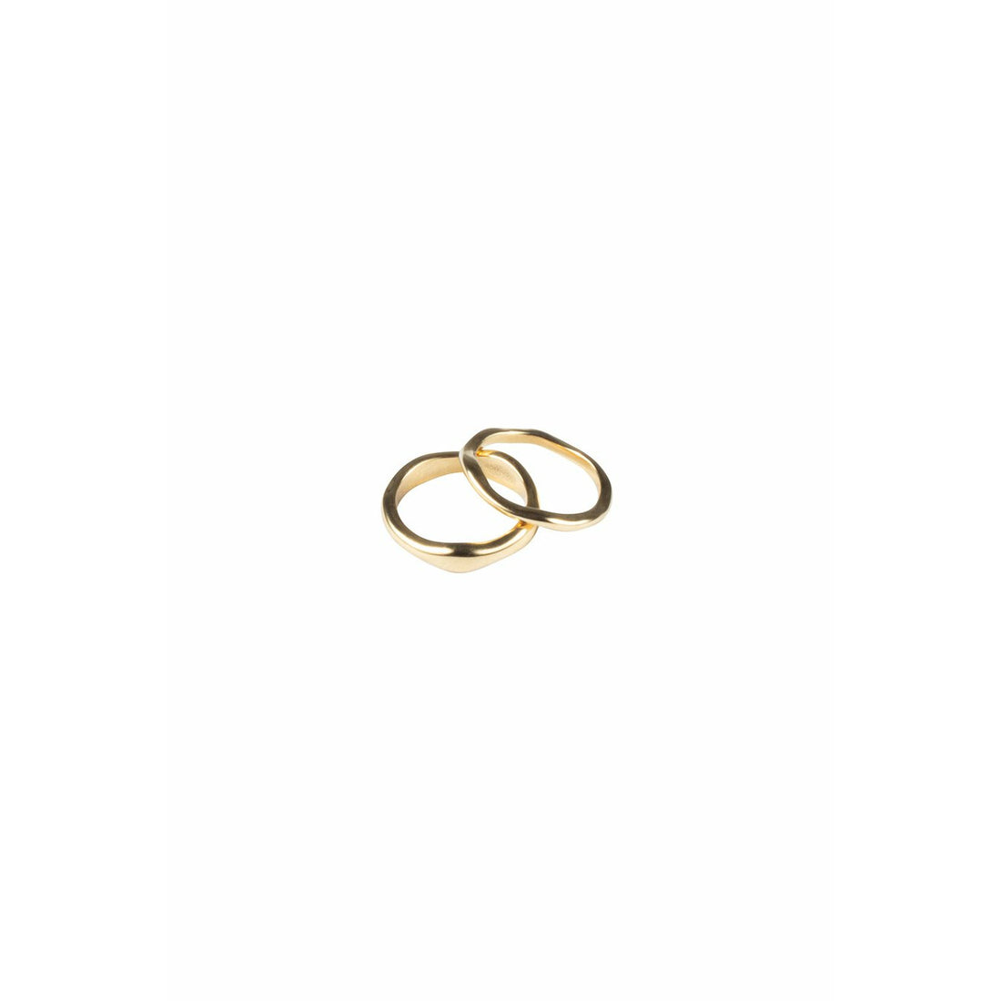 Porter Jewellery Wave Ring Set - Gold Vermeil