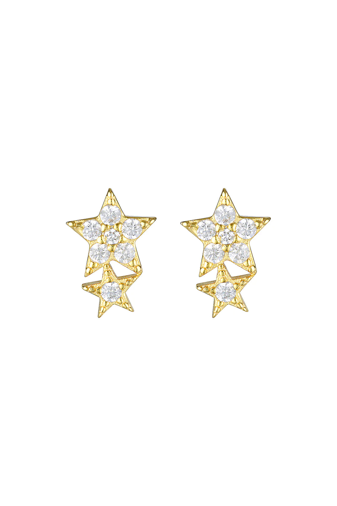 Porter Jewellery Star Studs - Gold Vermeil
