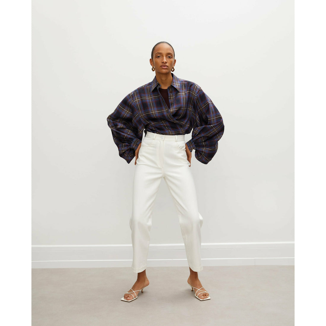 Rohe Ada Blouse - Retro Check